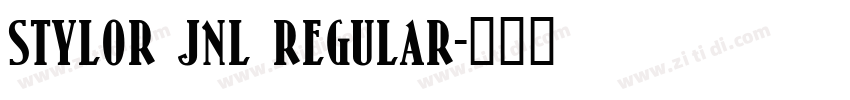 Stylor JNL Regular字体转换